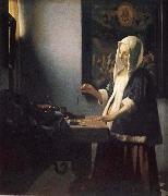 Jan Vermeer Parlvagerskan painting